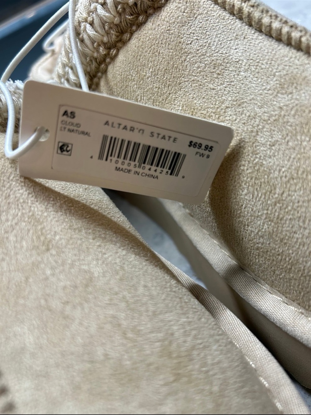 Brand new Altar’d State cloud platform slippers Light Natural Sz 9 Retail 69.95 - Picture 4 of 5